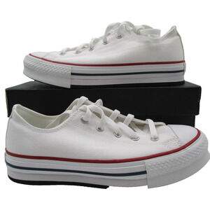 Converse CTAS Eva Lift Ox AllStar Youth Size 5.5 38 White Garnet 272858C Women L
